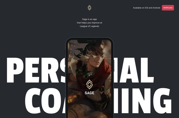 Sage website preview
