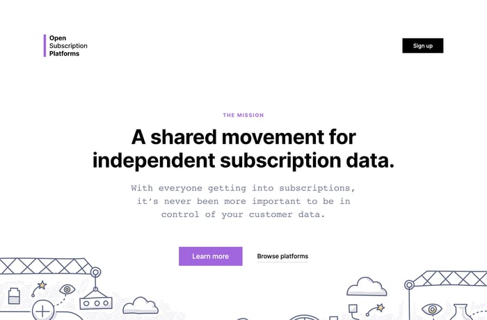Open Subscription Platforms website preview
