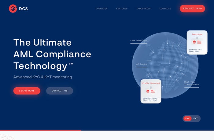 DCS AML website preview