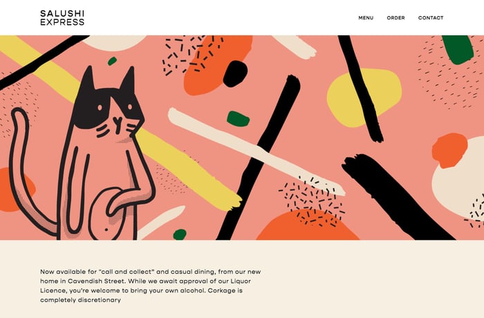 Salushi Express website preview