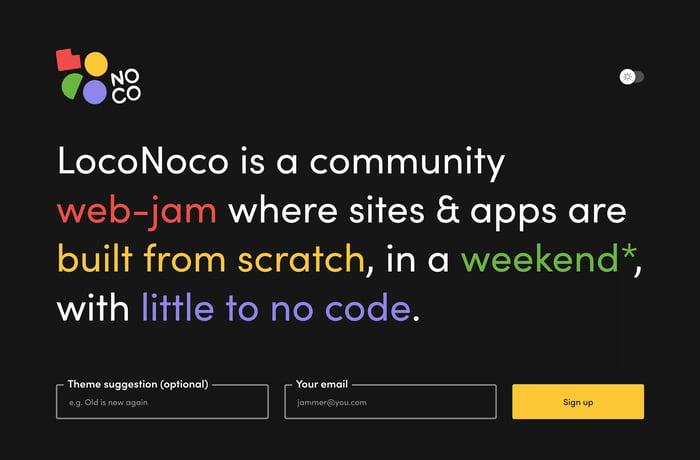 LocoNoco website preview