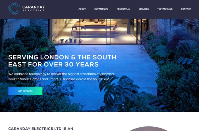 Caranday Electrics website preview