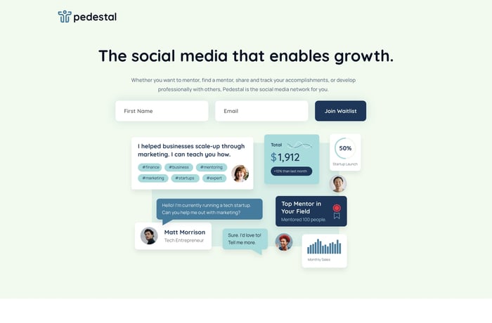Pedestal website preview
