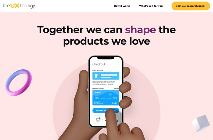 Research Panel website preview