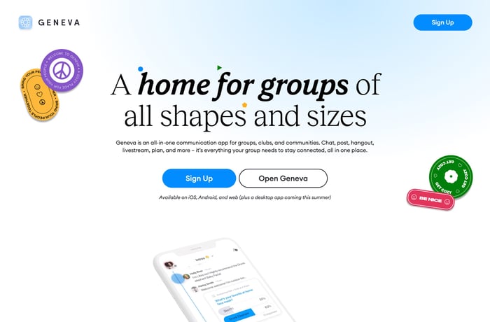 Geneva website preview
