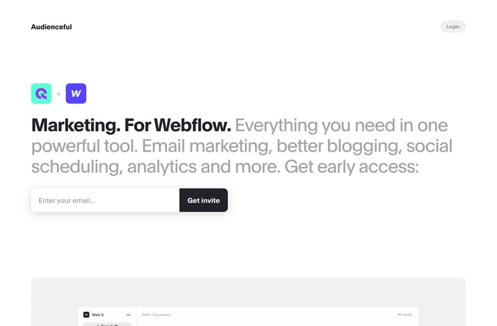 Audienceful website preview