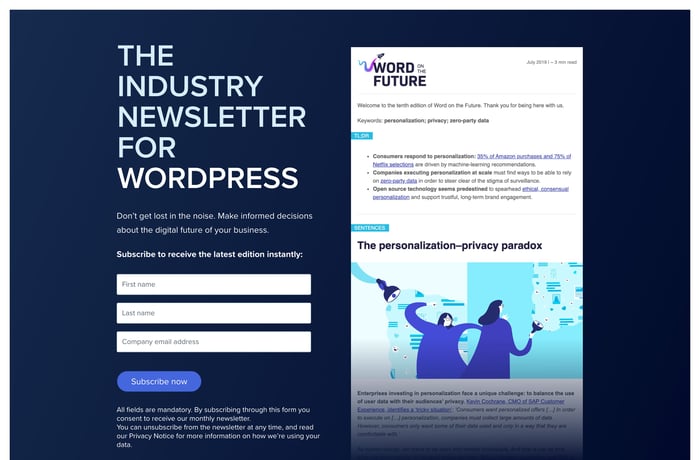 Word on the Future website preview