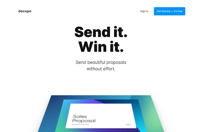 Docspo website preview