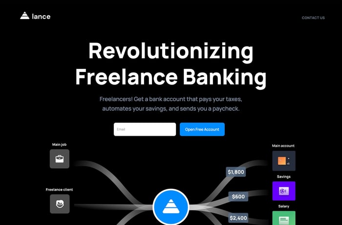Lance website preview