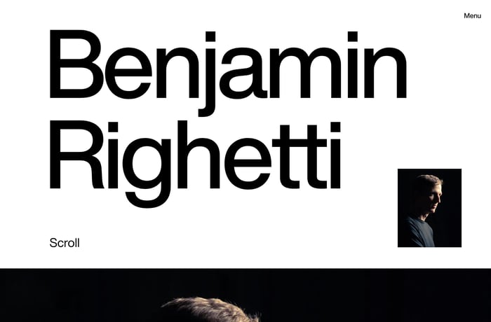 Benjamin Righetti website preview