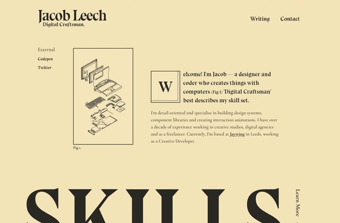 Jacob Leech website preview
