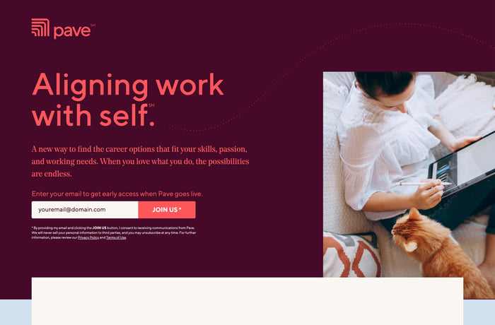 Pave website preview