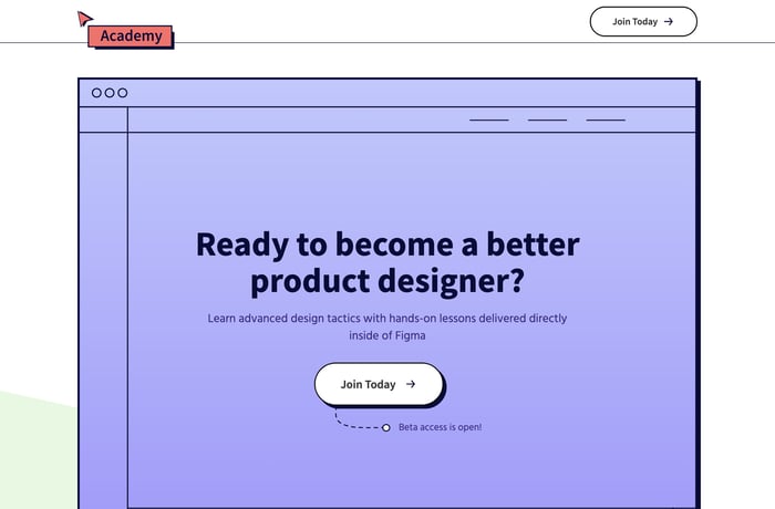 Figma Academy website preview