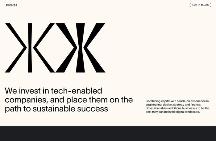 Dovetail website preview