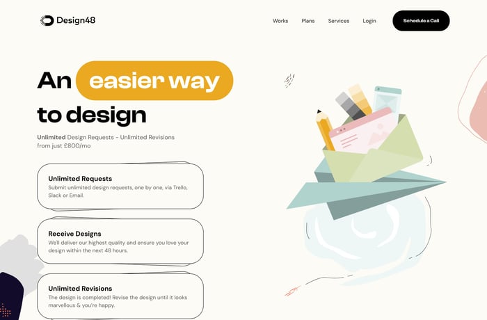 Design48 website preview