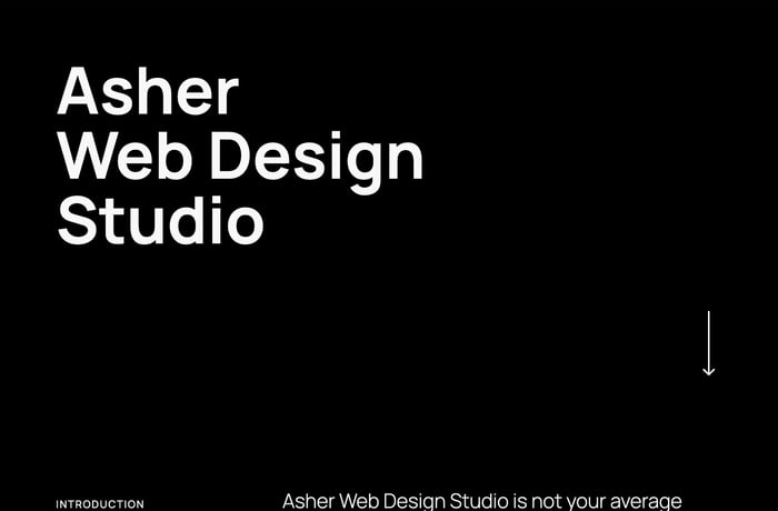 Asher Web Design Studio website preview