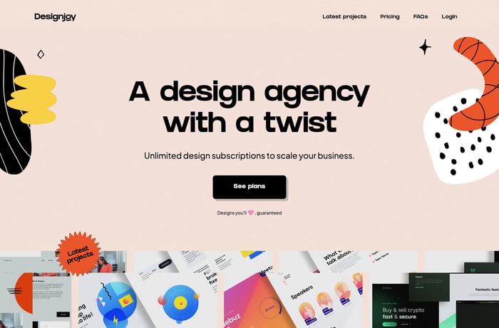 Designjoy website preview