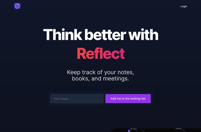 Reflect website preview