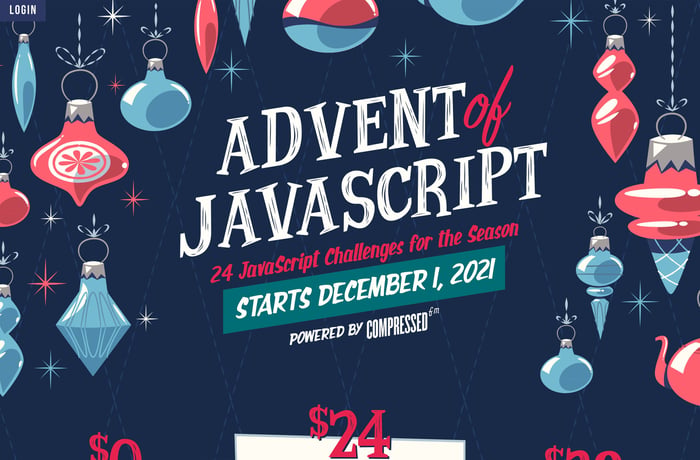 Advent of JS website preview