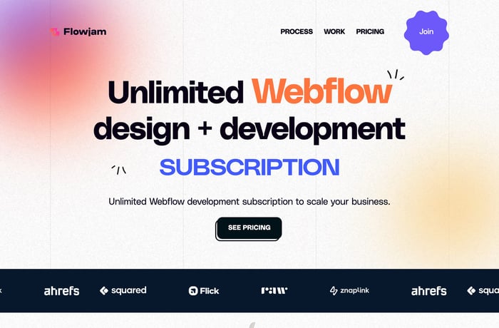 Flowjam website preview