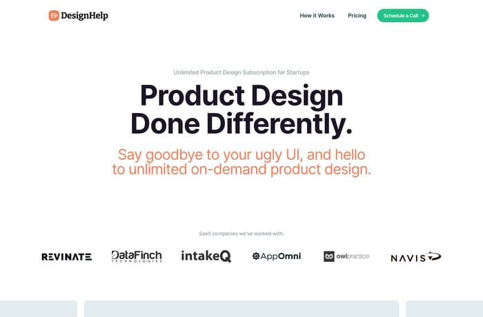 DesignHelp website preview