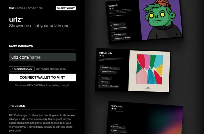 Urlz website preview