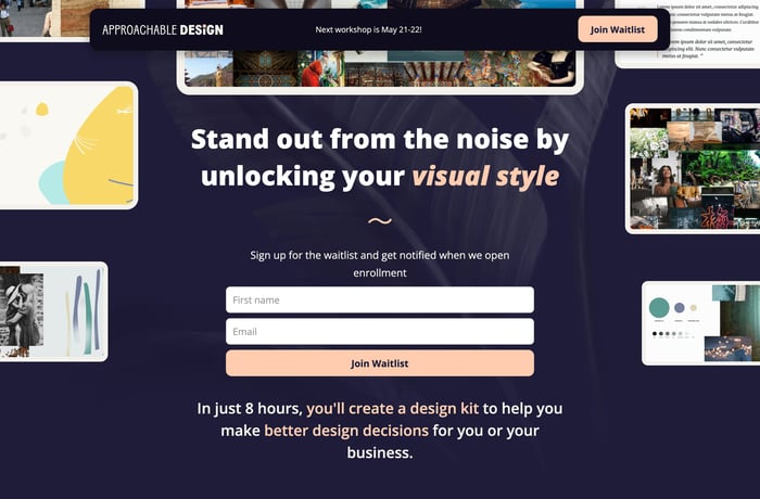 Approachable Design website preview