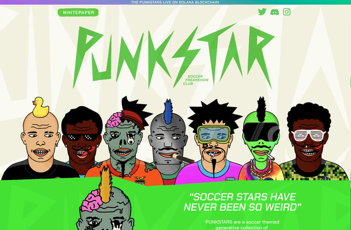 Punkstars website preview