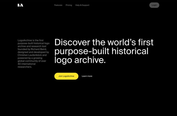 Logo Archive website preview