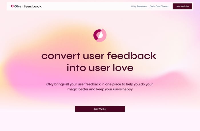 Olvy Beta website preview