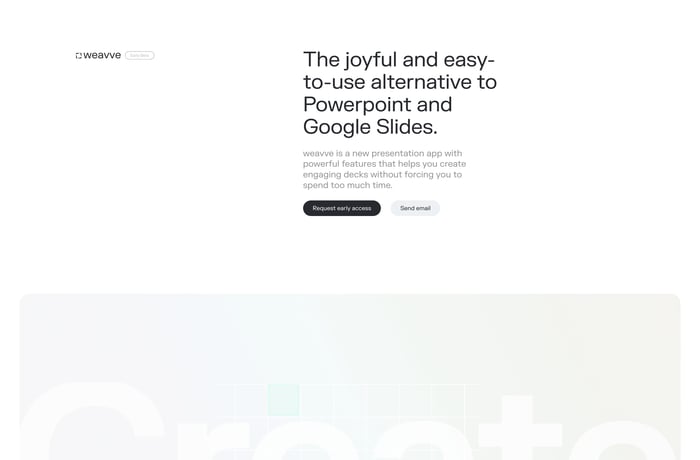 weavve website preview