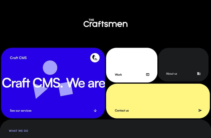 The Craftsmen Agency website preview