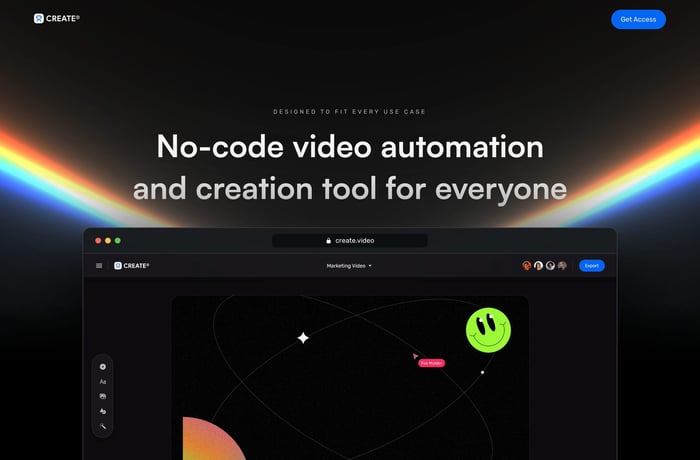 Create Video website preview