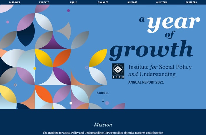ISPU 2021 Annual Report website preview