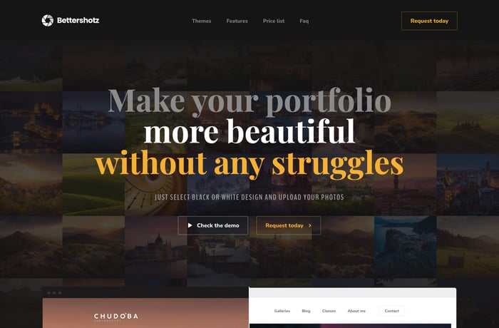 BetterShotz website preview