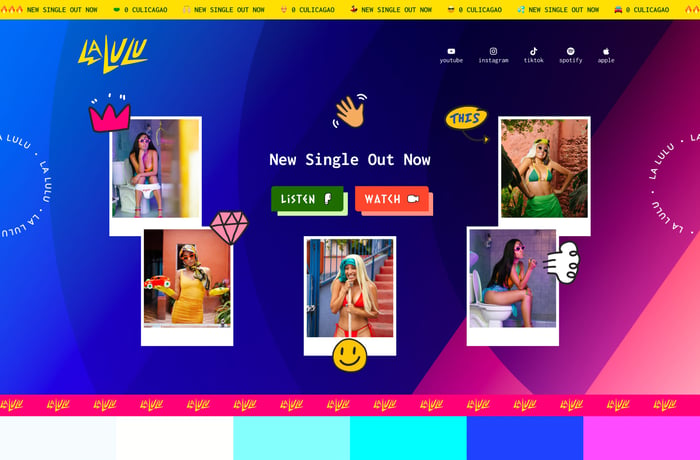 La Lalu website preview