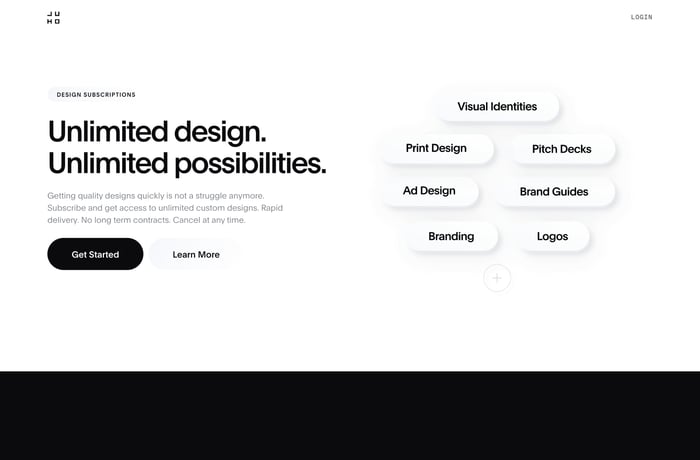 JUHO website preview