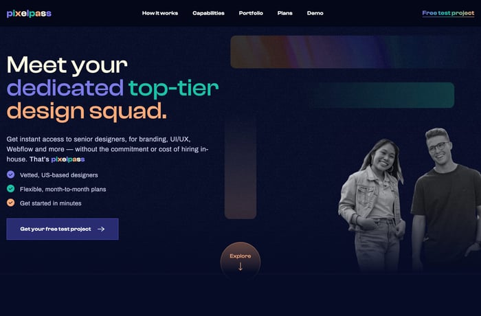 PixelPass website preview