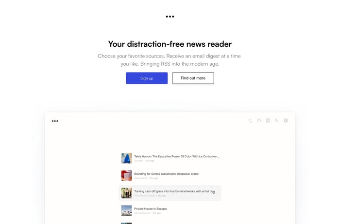 Sortable website preview