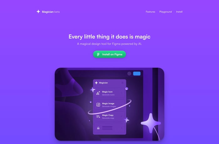 Magician for Figma website preview
