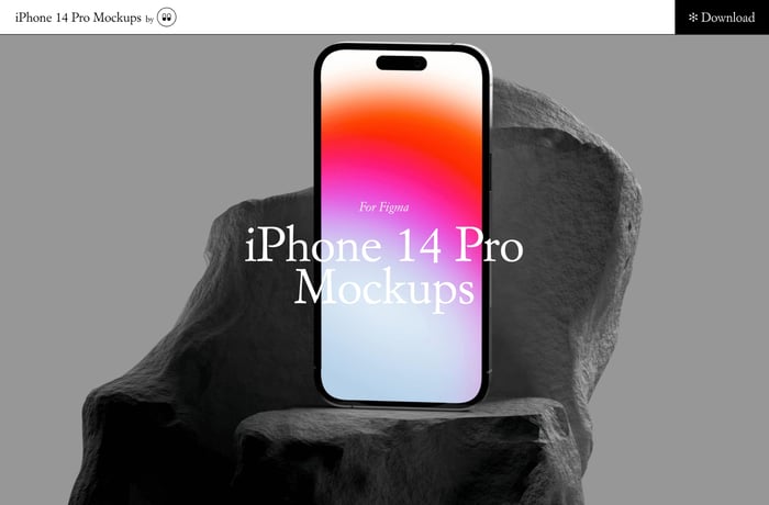 iPhone 14 Pro Mockups website preview