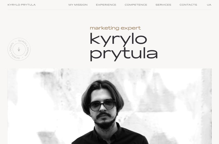 Kyrylo Prytula website preview