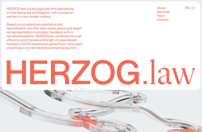 HERZOG.law website preview