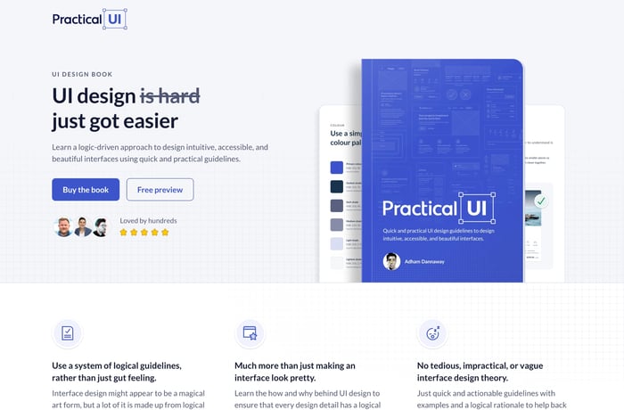 Practical UI website preview