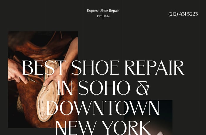 Express Shoe Repair website preview