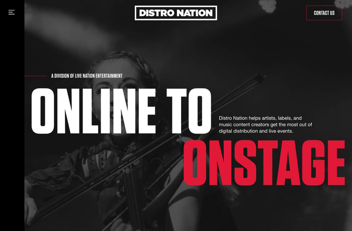 DistroNation website preview