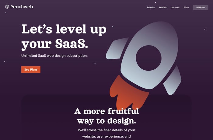 Peachweb website preview