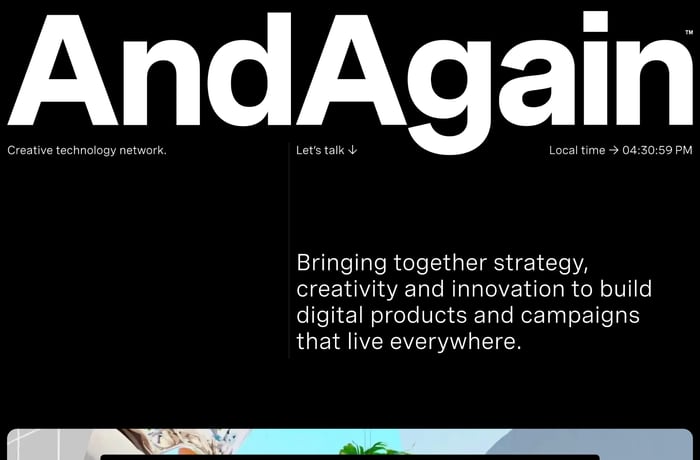 AndAgain website preview