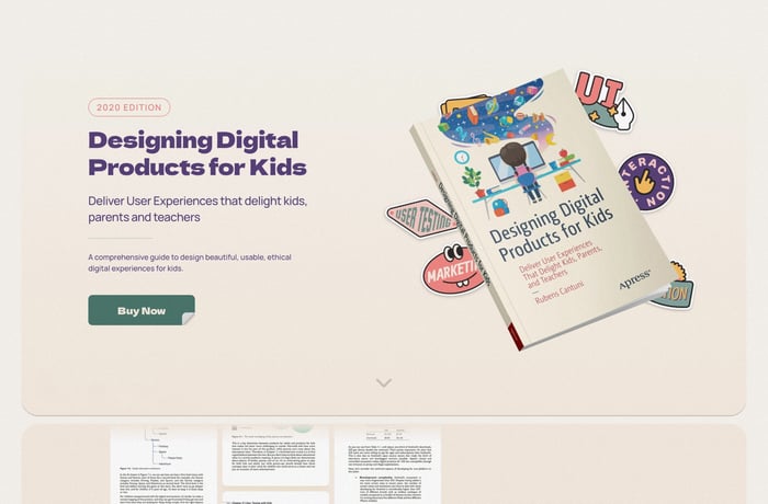Designing Digital Products for Kids website preview
