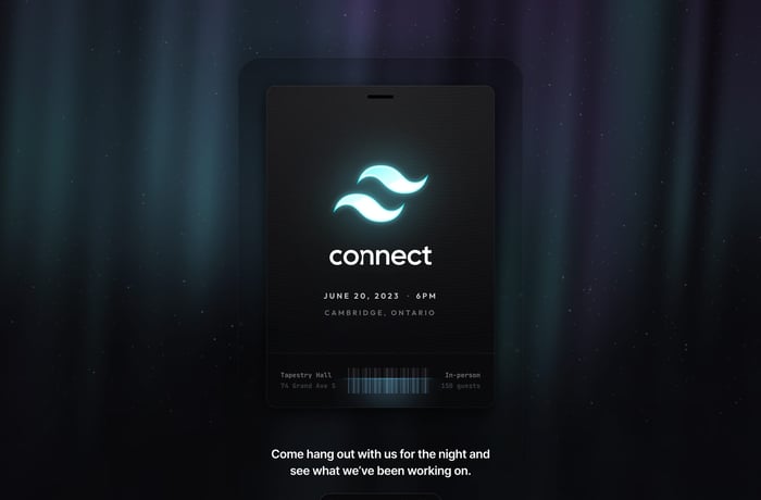 Tailwind Connect 2023 website preview